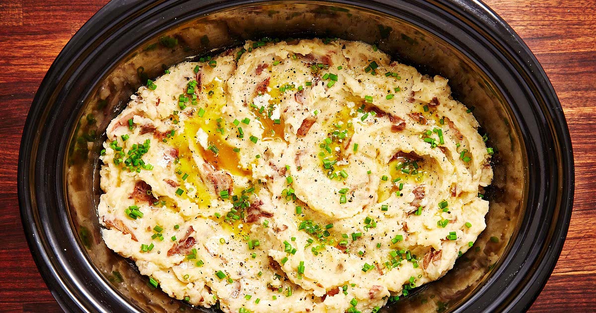 CrockPot Garlicky Mashed Potatoes Recipe Samsung Food