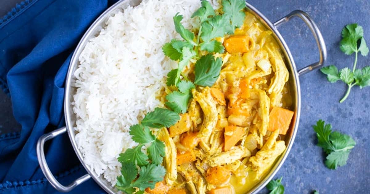 Slow cooker chicken online curry coconut milk
