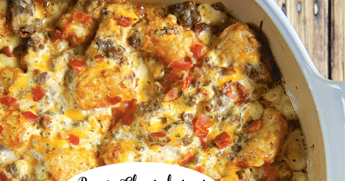 Bacon Cheeseburger Tater Tot Casserole Recipe Samsung Food