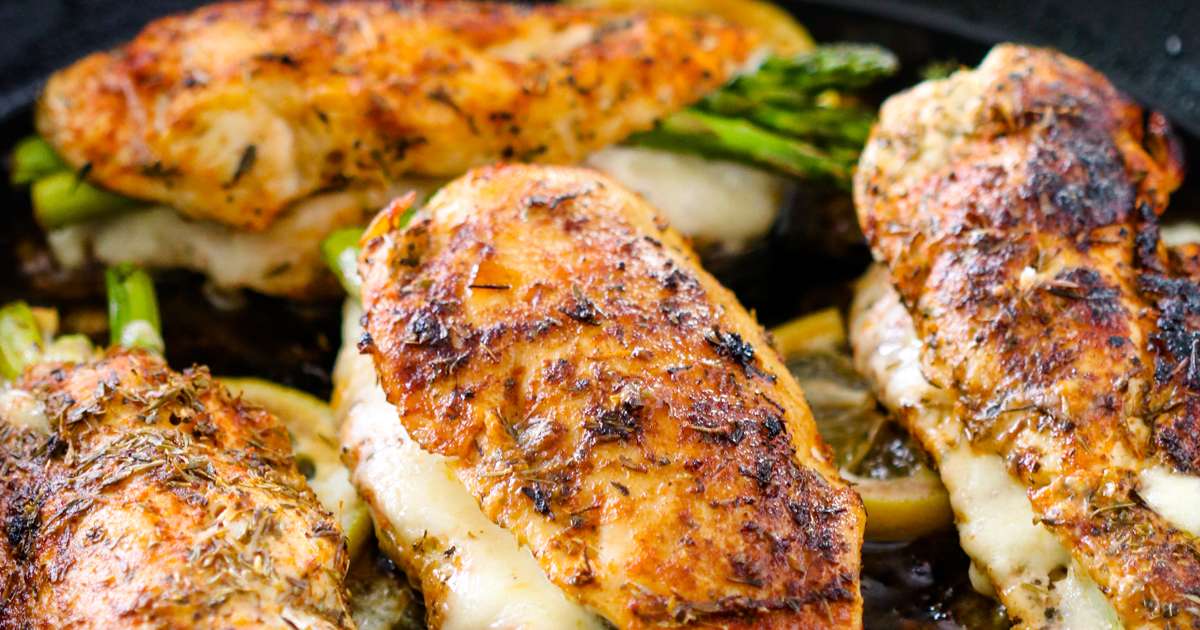 Asparagus & Cheese Stuffed Chicken {Low-carb/ Keto Friendly!} Recipe ...