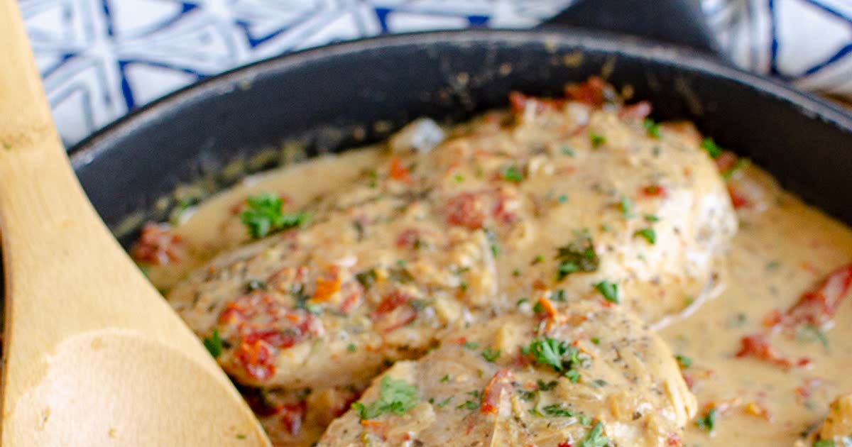 Low Syn Chicken in Sundried Tomato Creamy Sauce Slimming World