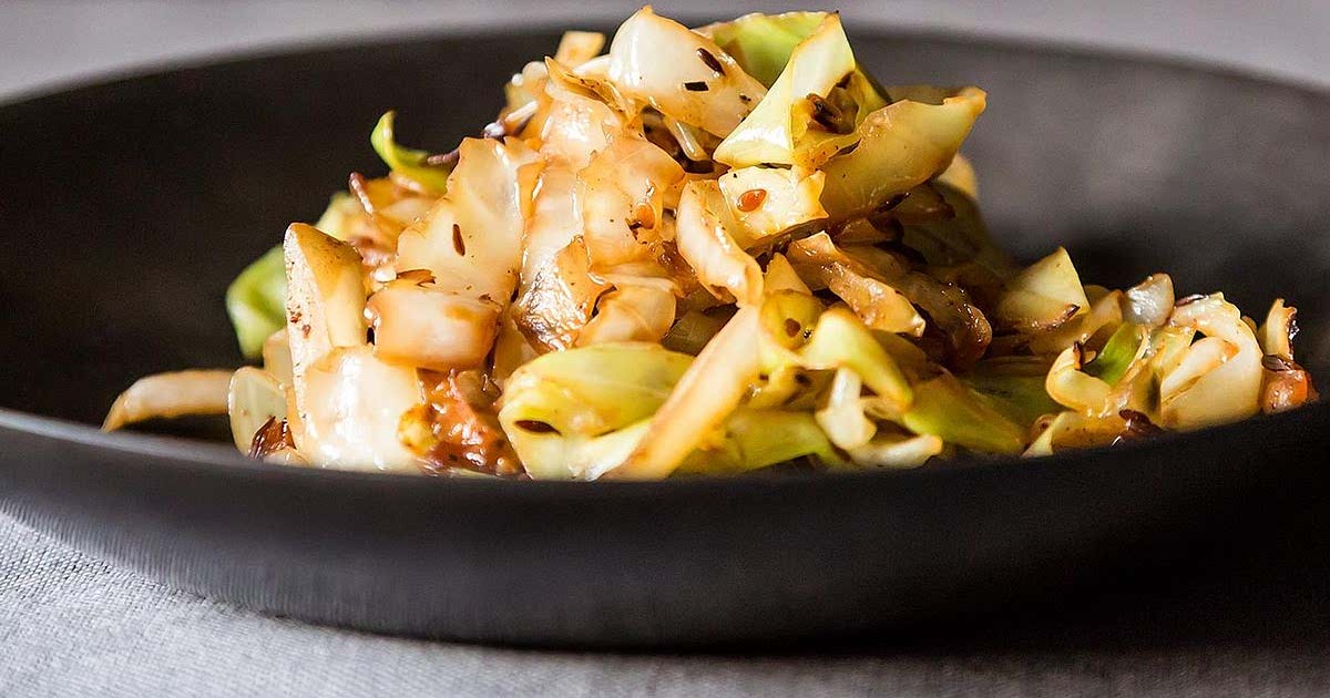 Madhur Jaffrey's StirFried Cabbage with Fennel Seeds Recipe Samsung Food