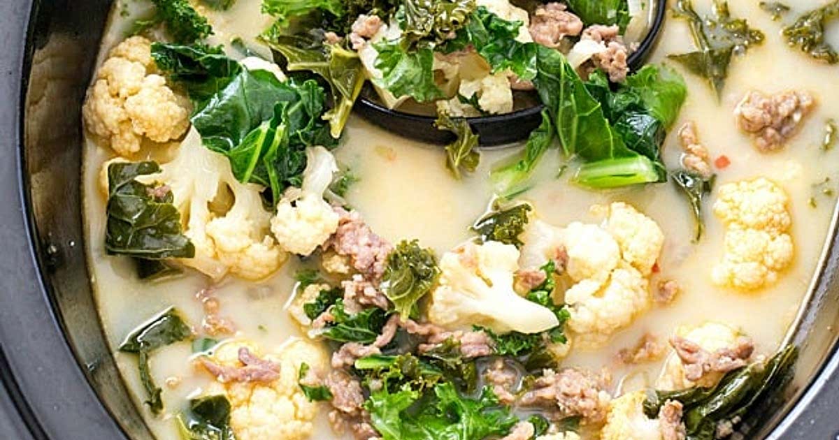 Slow Cooker Low Carb Zuppa Toscana Soup Recipe — Samsung Food