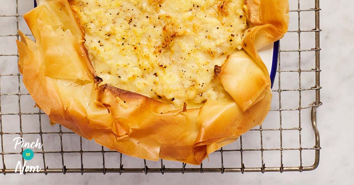 Cheese onion deals and potato pie