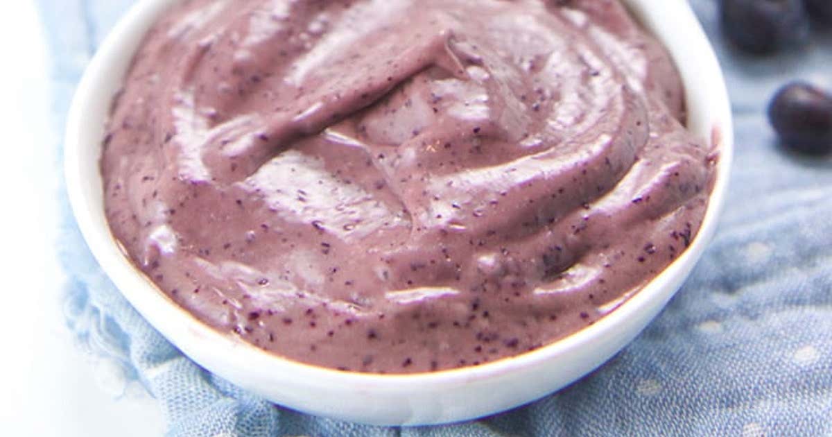 5 Minute Banana Blueberry Avocado Baby Food Puree