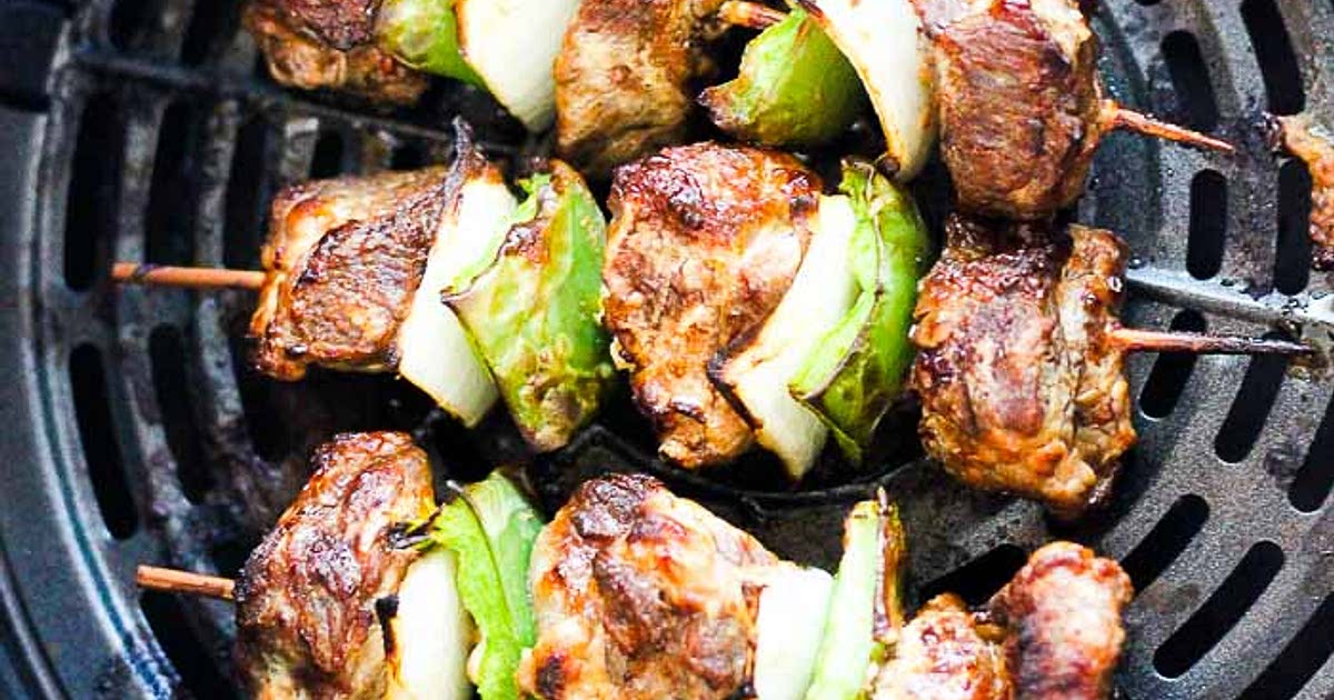 Air fryer beef kabobs Recipe — Samsung Food