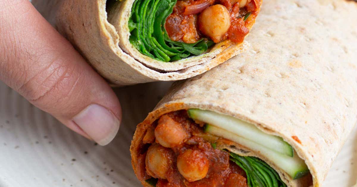 Smoky Chickpea Lavash Wrap Recipe Samsung Food