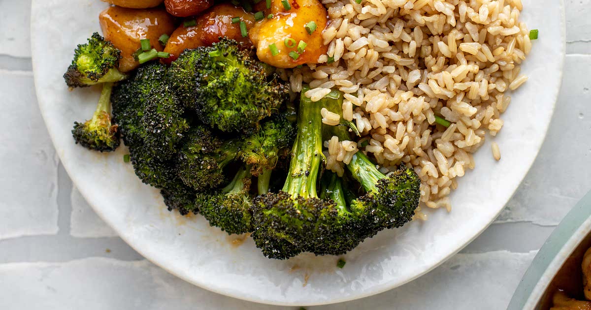 Sticky Apricot Chicken and Broccoli Recipe — Samsung Food
