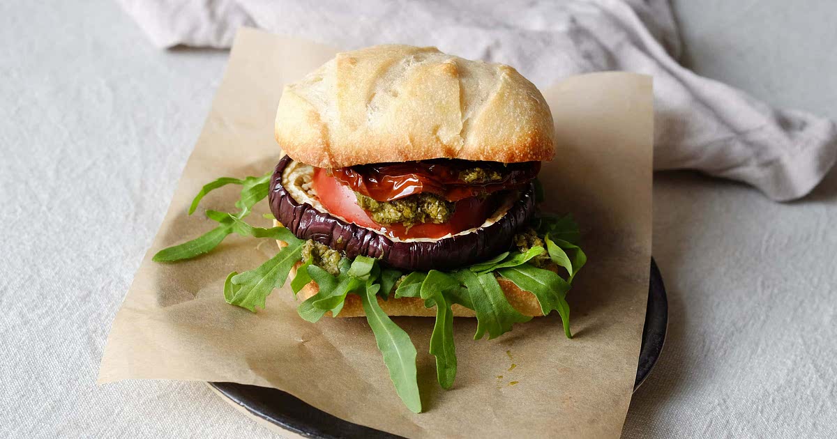 Veganer Pesto Burger Recipe Samsung Food