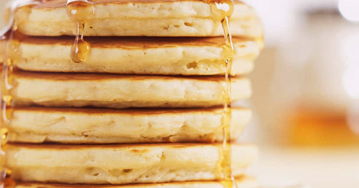 Sour top milk pancakes