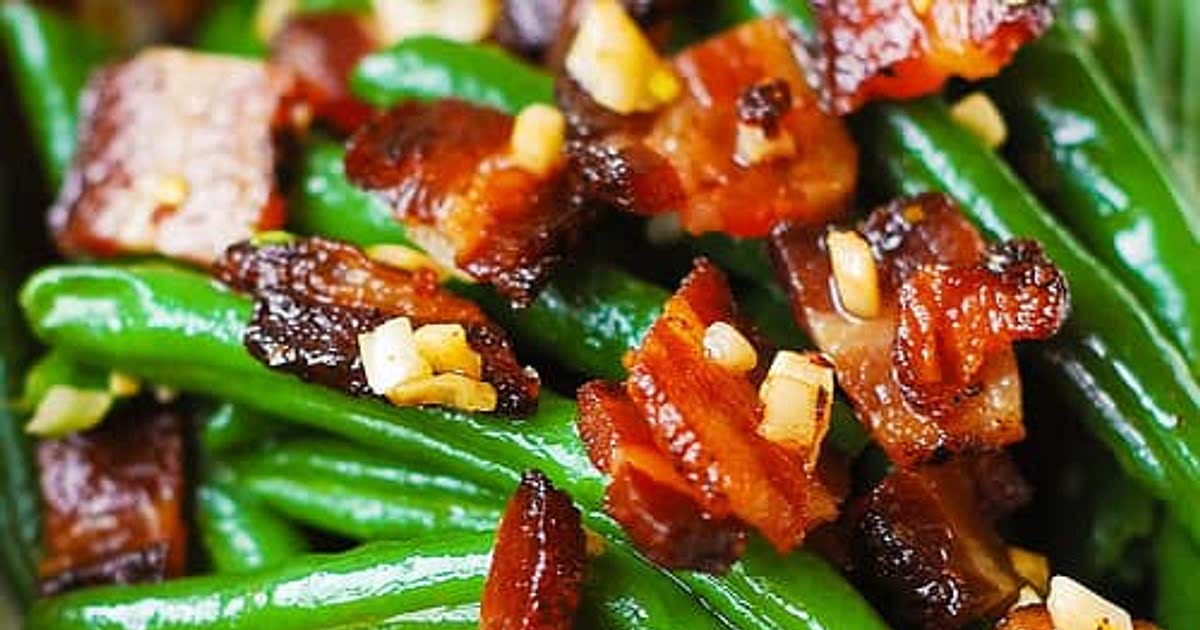 Garlic and Bacon Green Beans Recipe Samsung Food