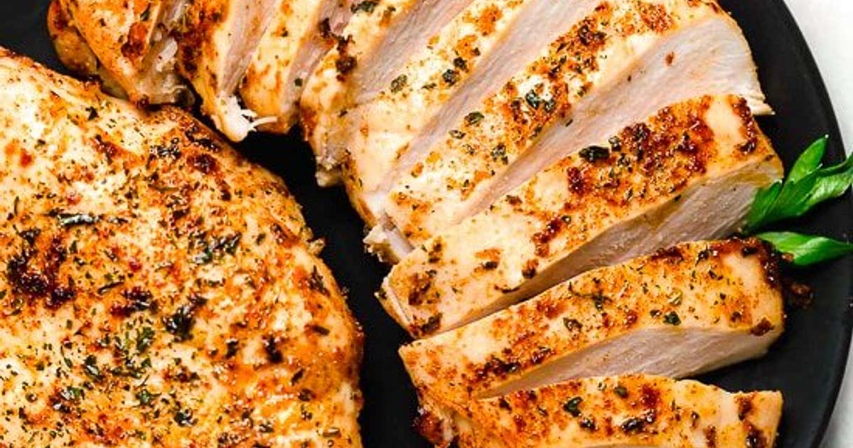 How To Make Juicy Air Fryer Chicken Breasts Recipe Samsung Food