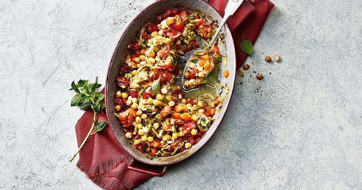 Ofen-Ratatouille mit Kichererbsen Recipe - Samsung Food