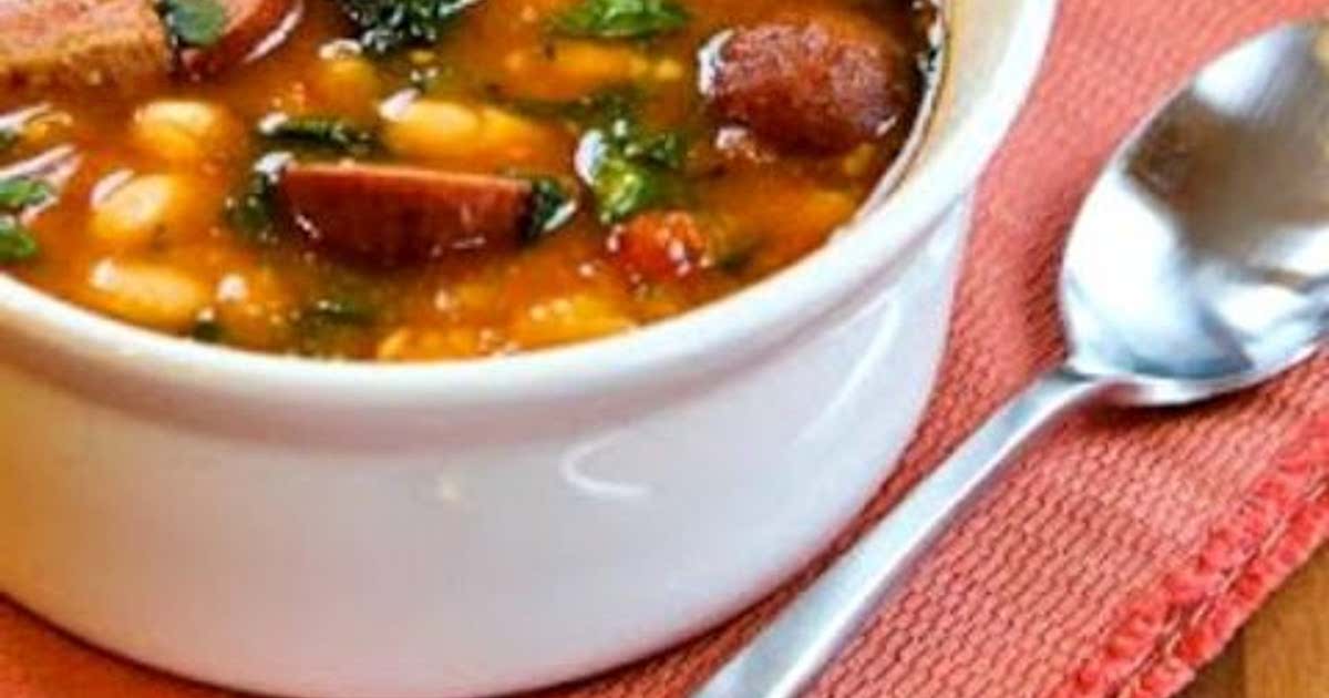 Slow Cooker Sausage and White Bean Stew Recipe Samsung Food