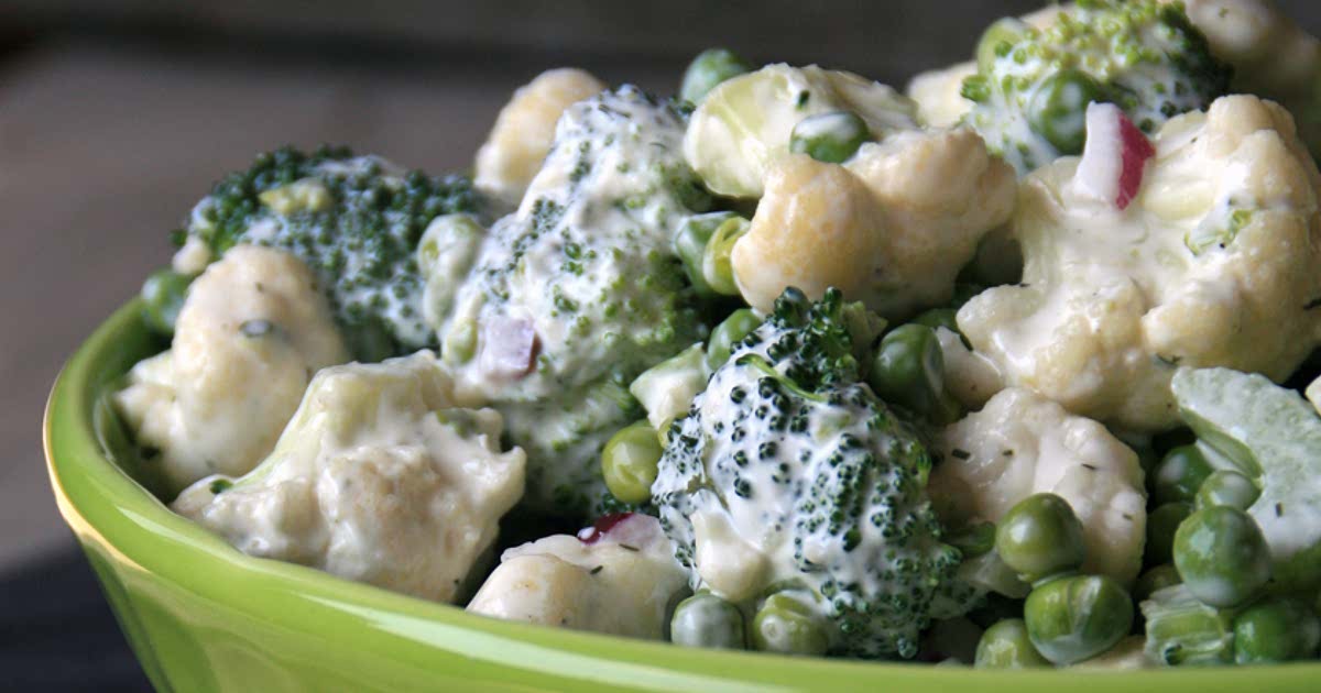 Broccoli Cauliflower Ranch Salad Recipe — Samsung Food