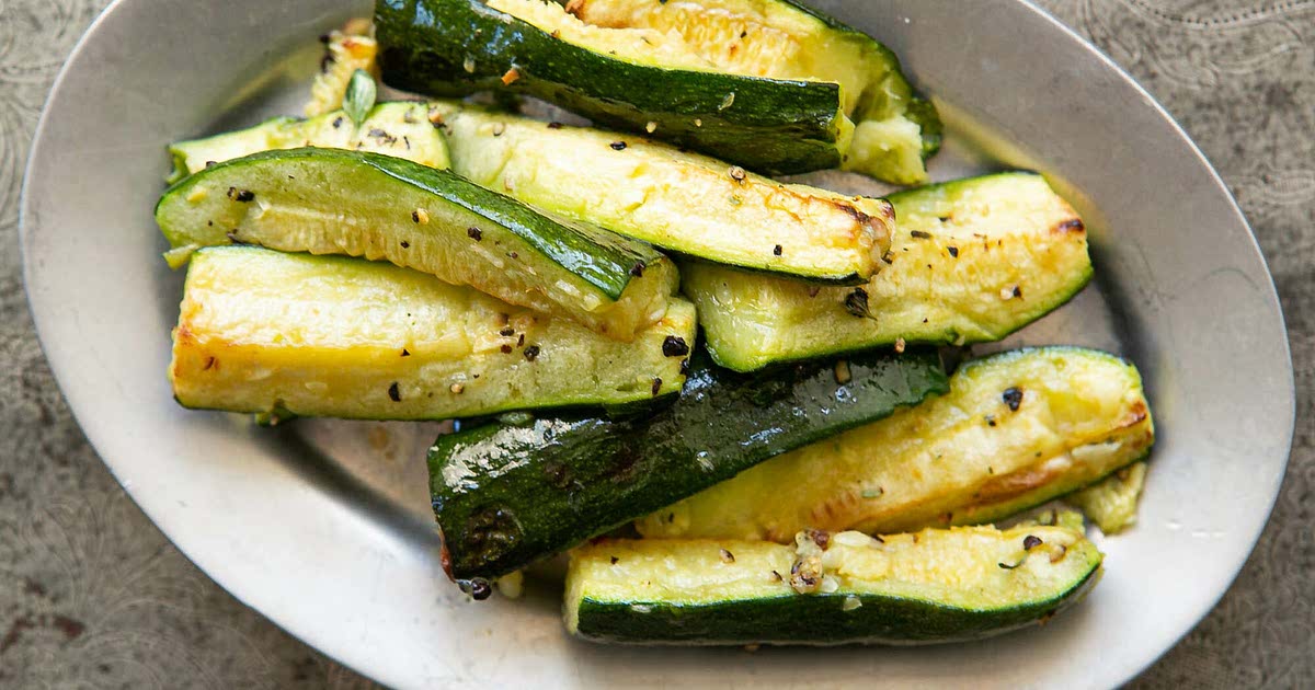 Roasted Zucchini with Garlic Recipe — Samsung Food
