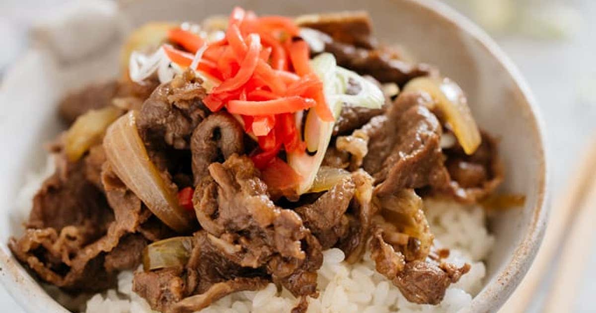 Gyudon Japanese Beef Bowls Recipe Samsung Food