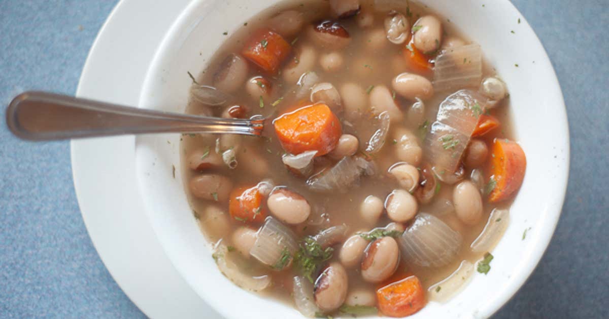 Slow Cooker Yellow Eye Bean Soup Recipe Samsung Food