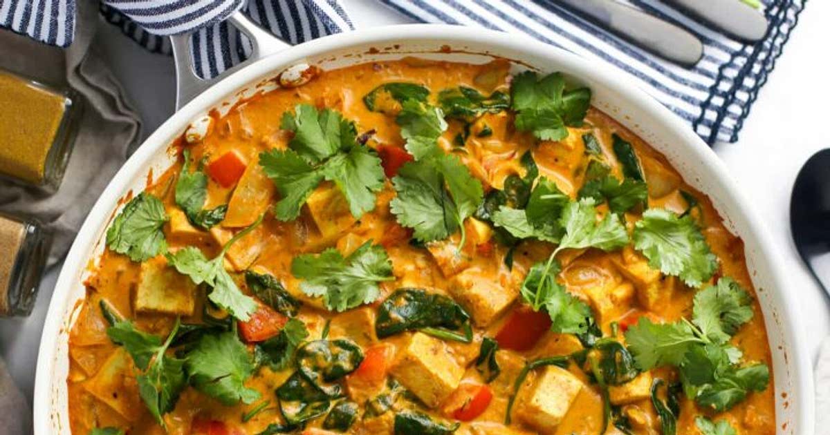 One Pan Tofu Coconut Curry