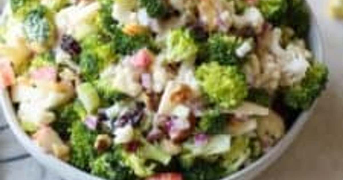 Apple Broccoli Cauliflower Salad Recipe — Samsung Food