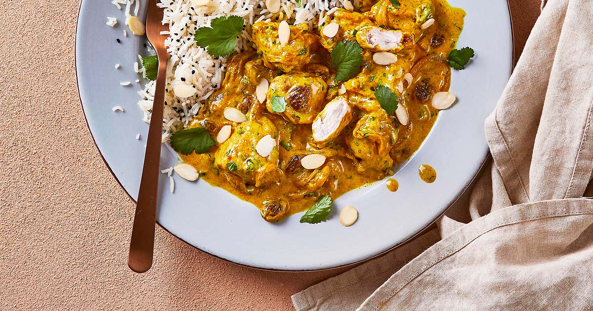 Coronation Chicken Curry With Nigella Rice Recipe Samsung Food