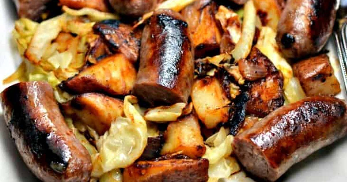 Sweet Mustard Brats and Cabbage Recipe — Samsung Food