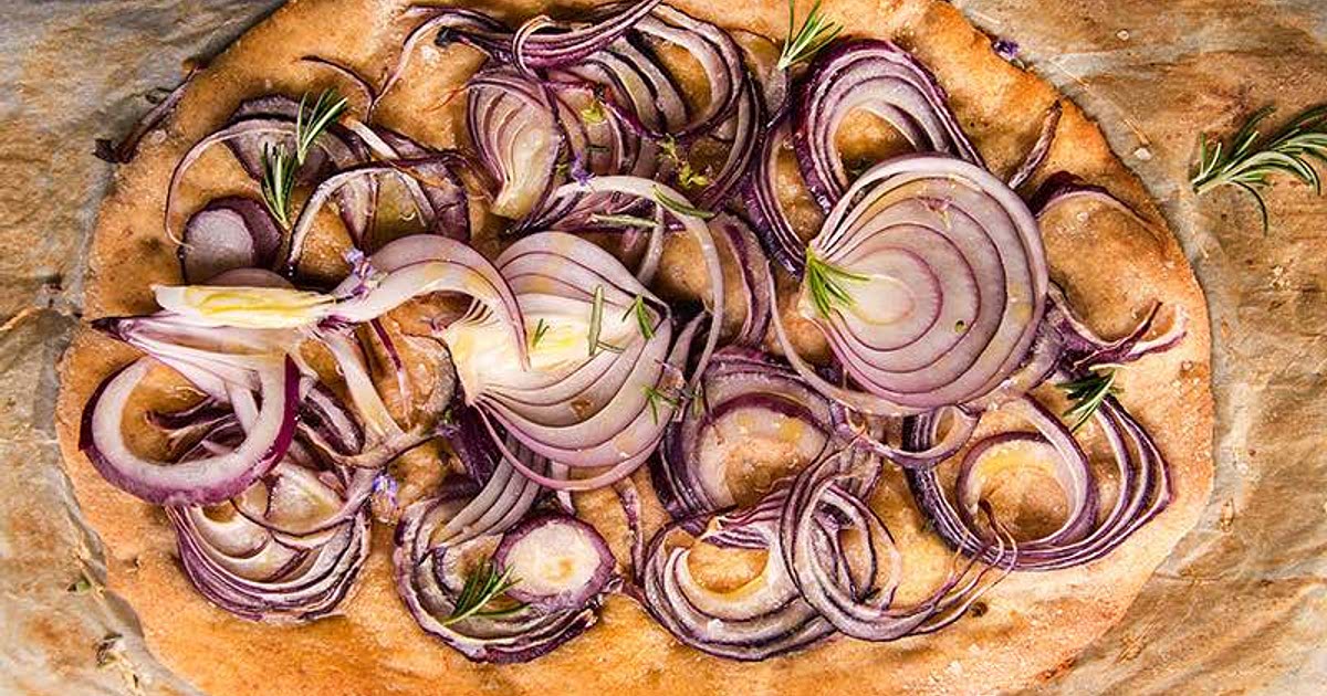 Caramelised Onion Focaccia Bread Recipe Schwartz — Samsung Food