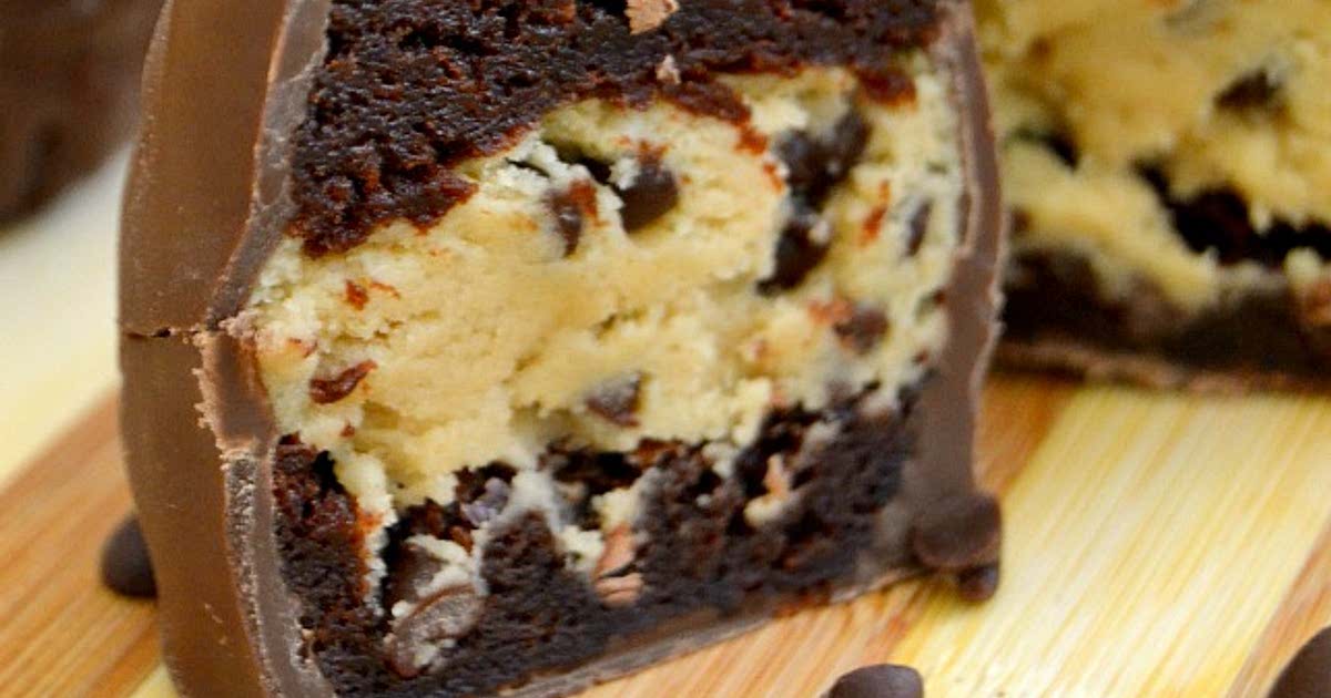 NoBake Chocolate Chip Cookie Dough Brownie Bombs Recipe Samsung Food