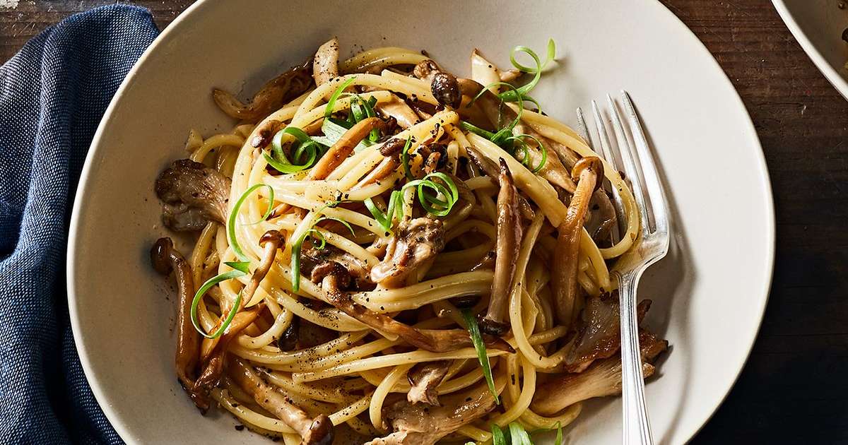 Miso Mushroom Spaghetti