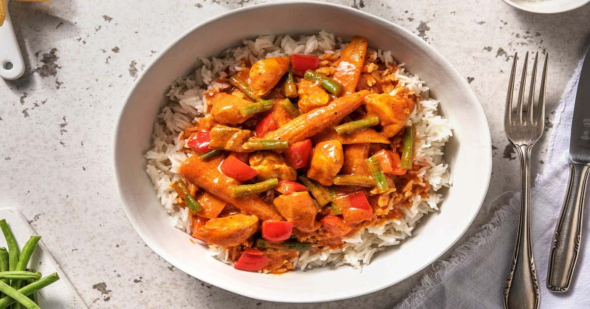 Speedy Zanzibar Chicken Curry with Steamed Basmati Rice Recipe