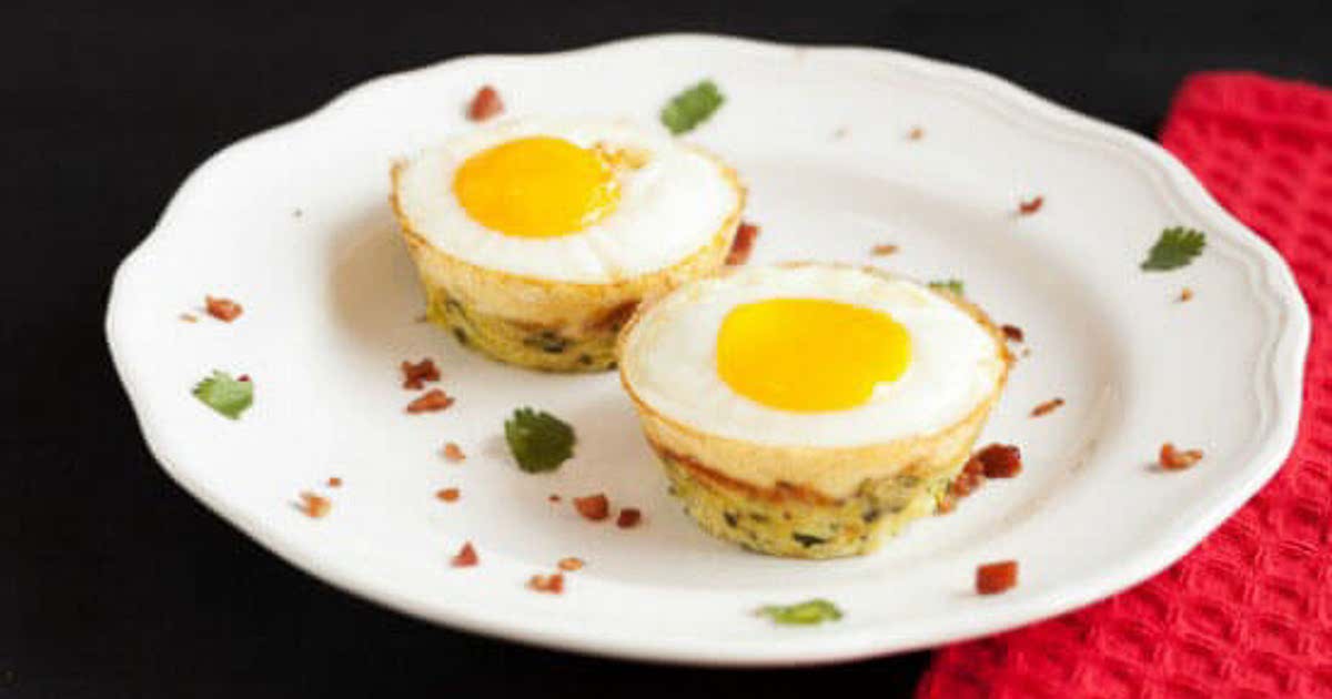 Egg Bacon Zucchini Nests Recipe — Samsung Food