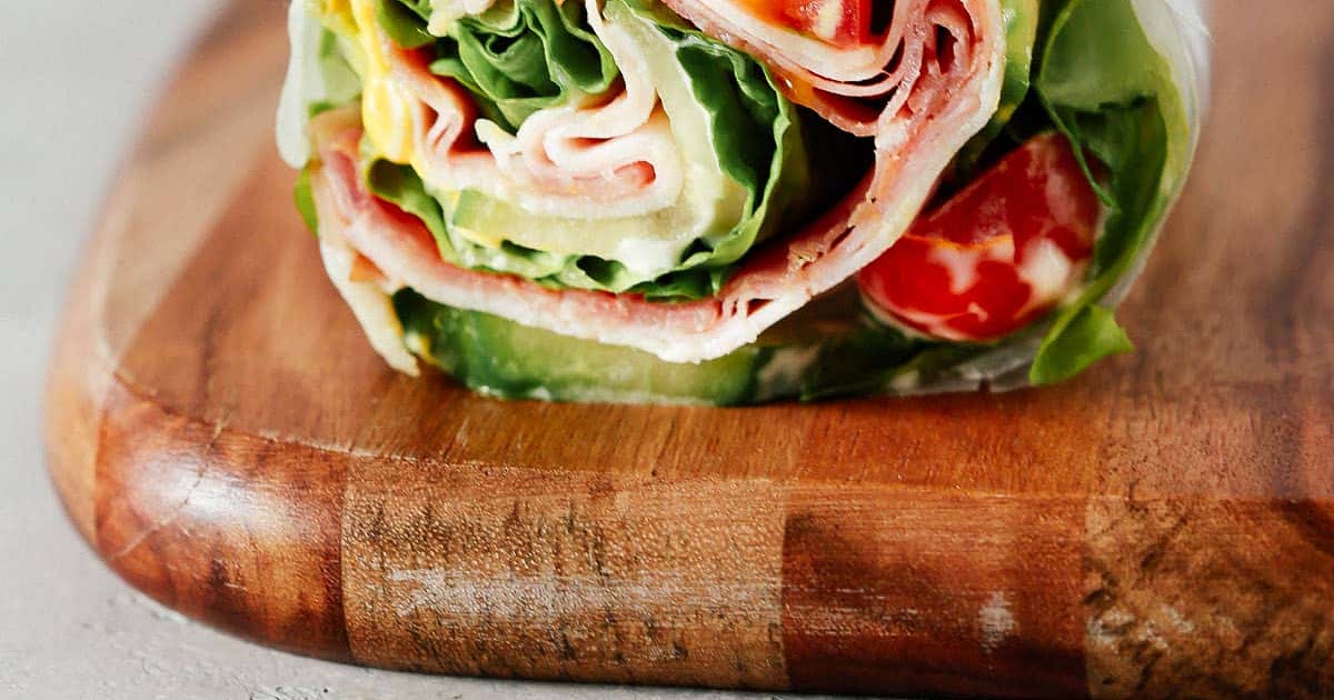 Lowcarb Lettuce Wrap Sandwich Recipe Samsung Food