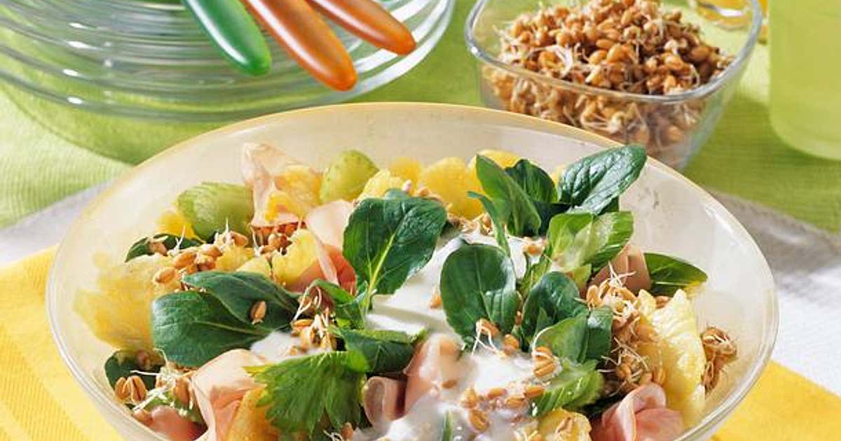 Weizenkeimlinge-Salat mit Joghurt-Soße (Diabetiker) Recipe - Samsung Food