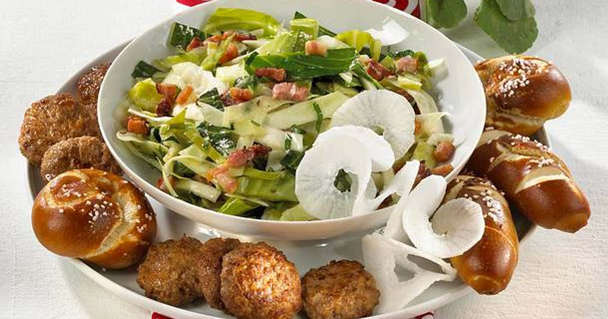 Bayrisch-Kraut-Salat mit Mini-Buletten Recipe - Samsung Food