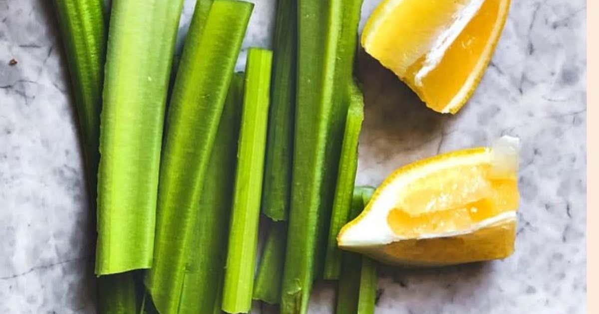 Celery and sales lemon juice