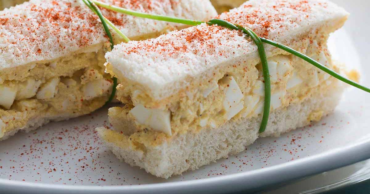 Deviled Egg Salad Finger Sandwiches Recipe — Samsung Food