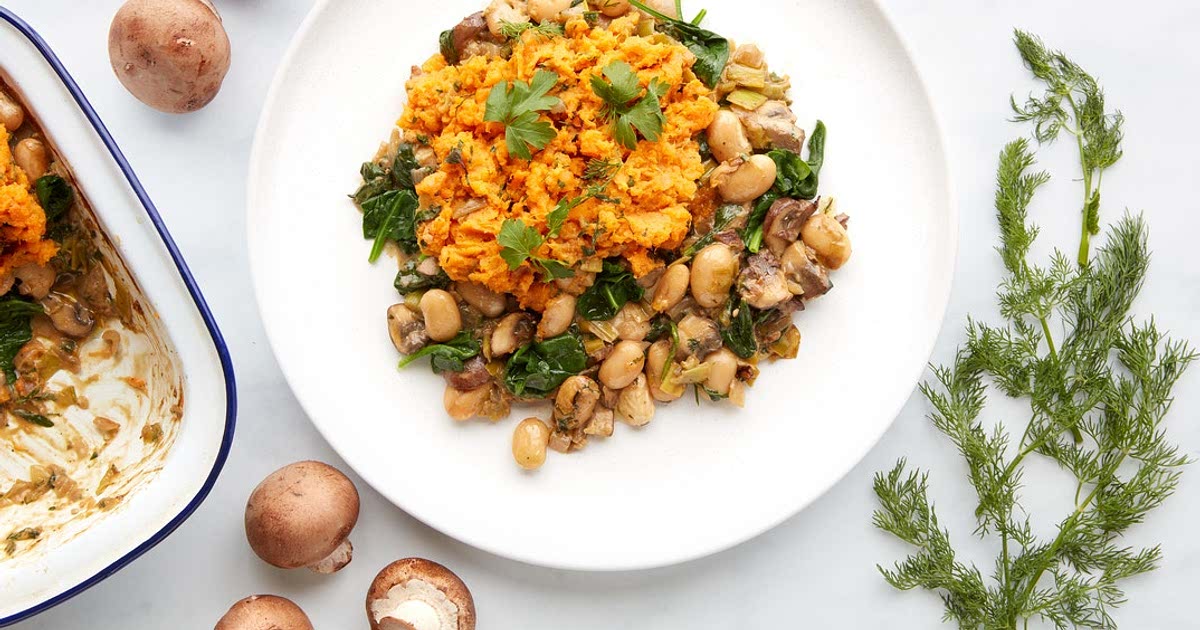 MC Creamy porcini mushroom & butter bean pie Recipe Samsung Food App