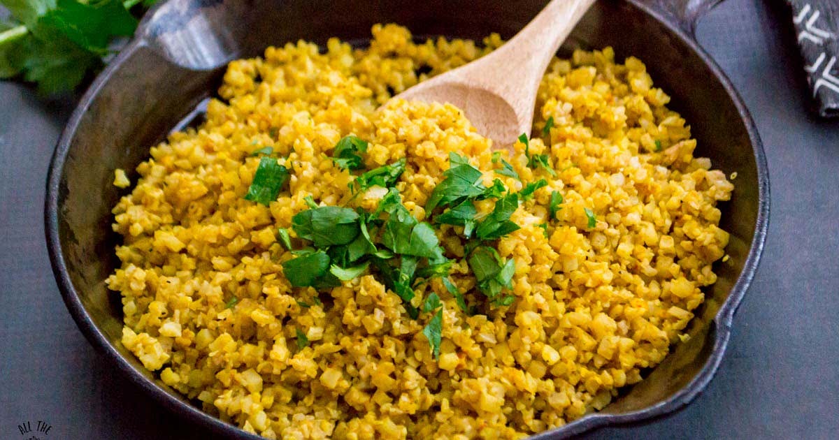 Whole30 Turmeric Cauliflower Rice (keto, paleo, vegan) Recipe — Samsung