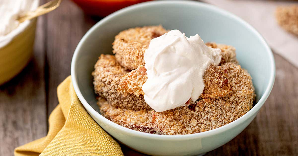 Air fryer store peach cobbler