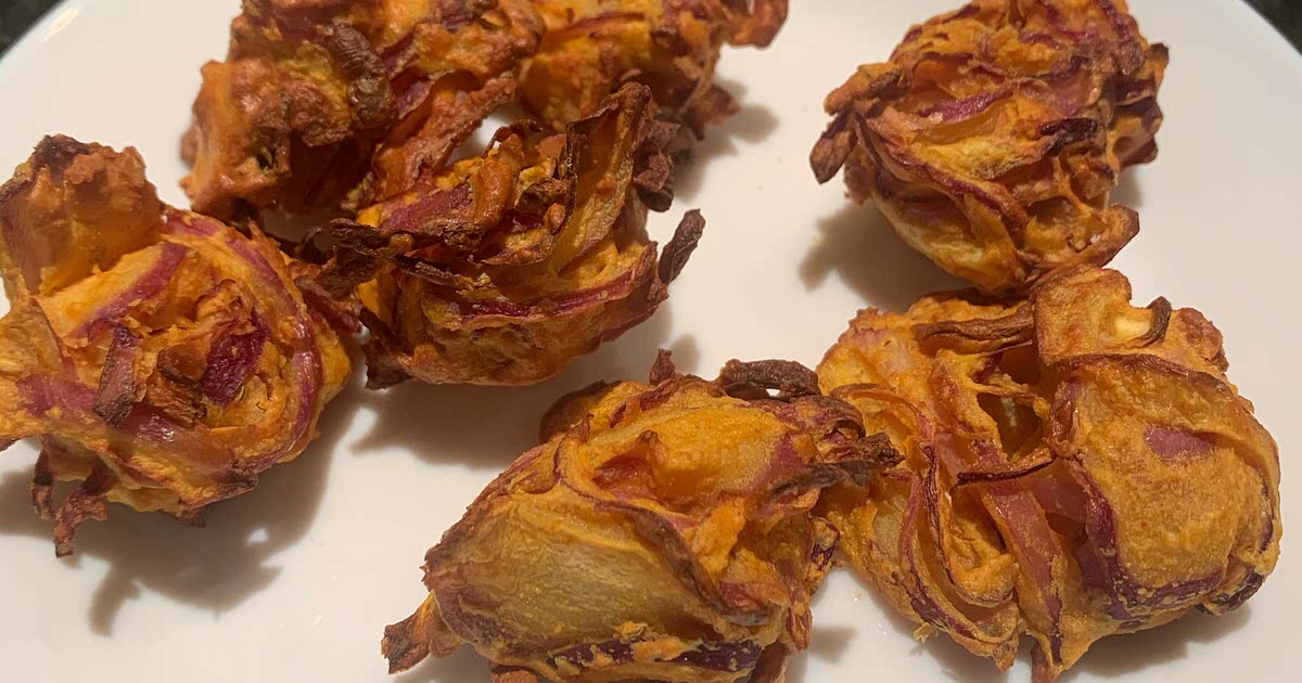 Onion fritters Air fryer Recipe — Samsung Food