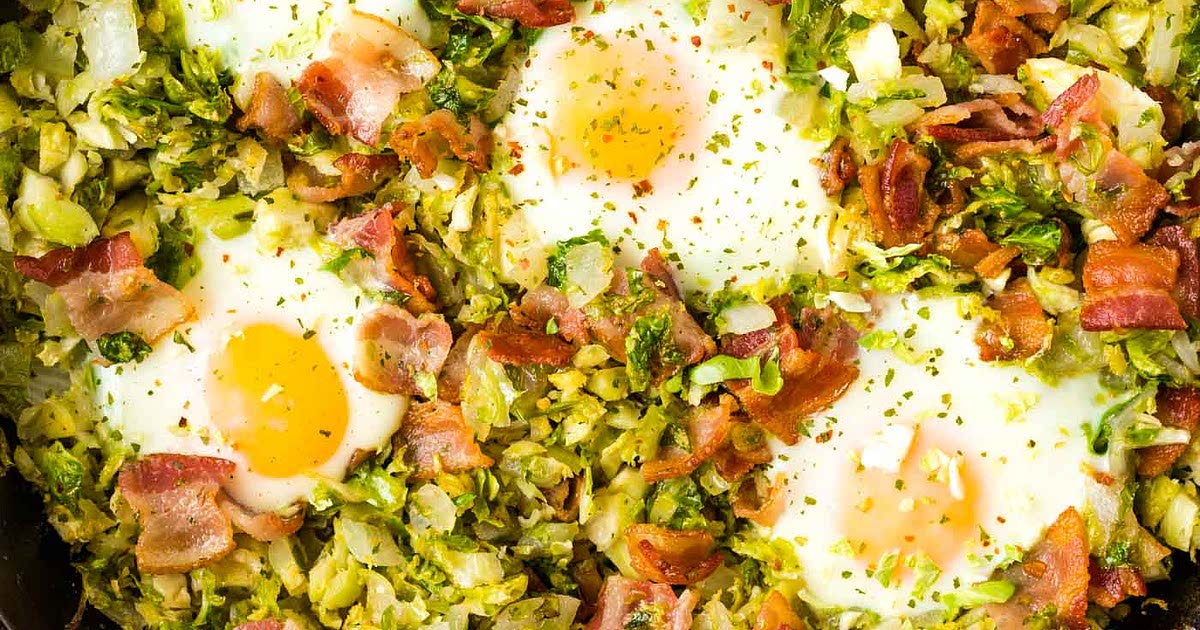 Brussels Sprouts with Bacon Breakfast Hash Recipe Samsung Food