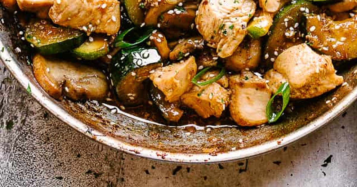 Zucchini Mushroom Chicken Stir Fry Recipe — Samsung Food