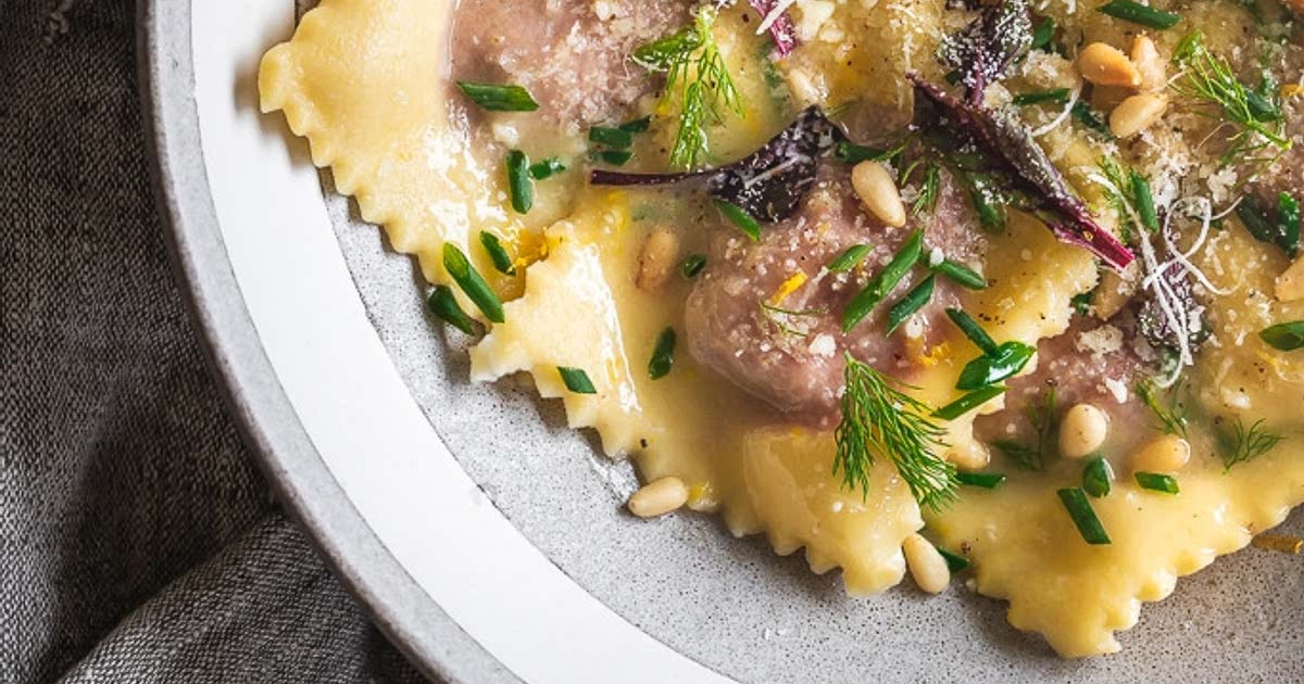 Beet & Goat Cheese Ravioli Recipe Samsung Food