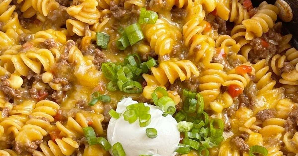 BBQ Beef Pasta Skillet Recipe Samsung Food
