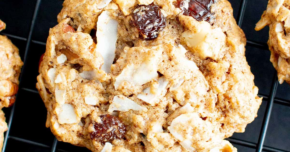 Healthy Breakfast Oatmeal Coconut Cookies (Vegan, Gluten Free) Recipe