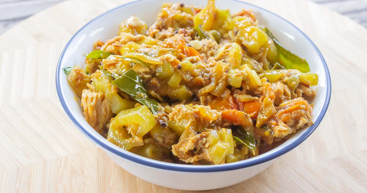 Toroi Tuna Fiji Style Ridged Luffa & Tinned Tuna Curry Recipe