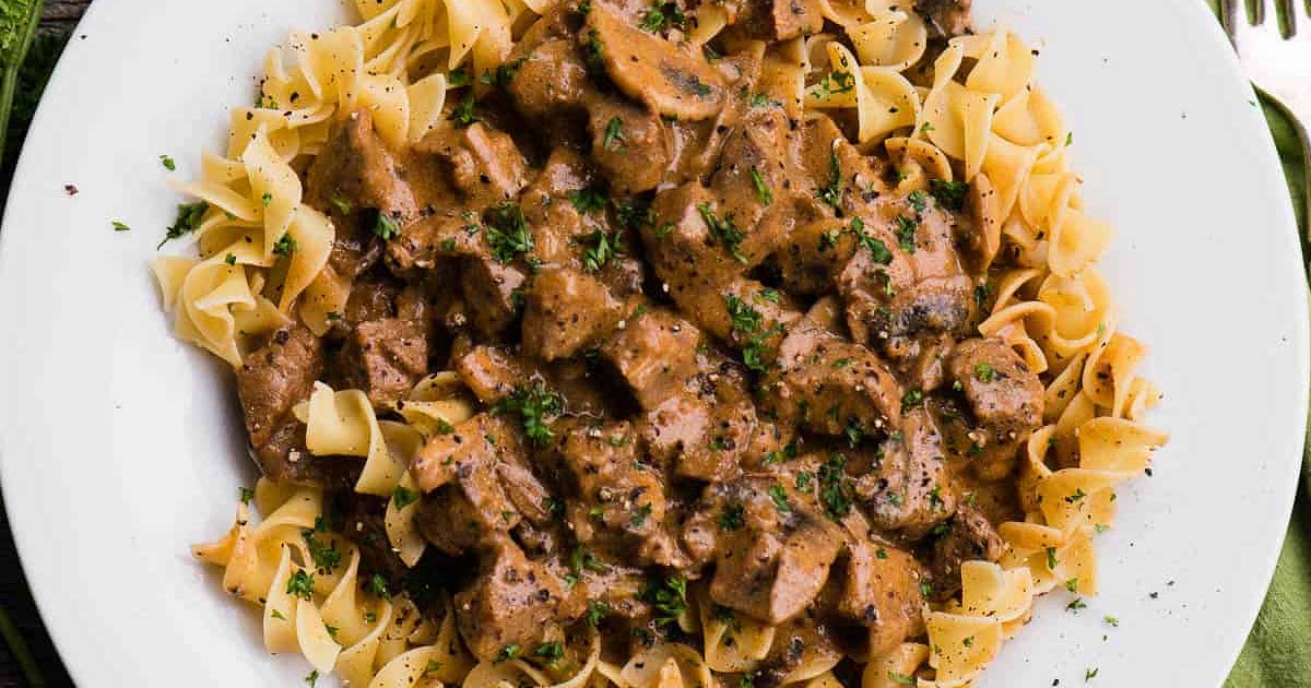Pressure cooker best sale beef stroganoff