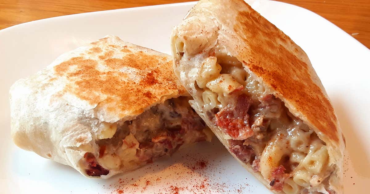 White Cheddar Mac & Cheese Brisket Burrito Recipe Samsung Food