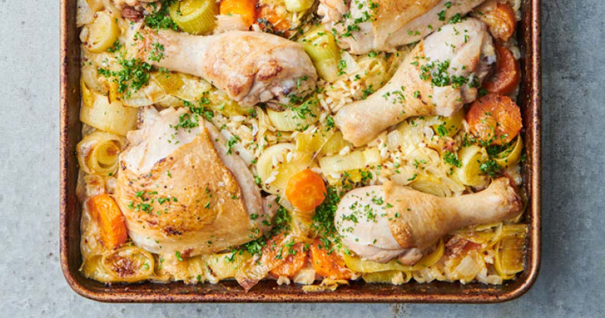 ‘Chicken Risotto’ Tray Bake Recipe Samsung Food