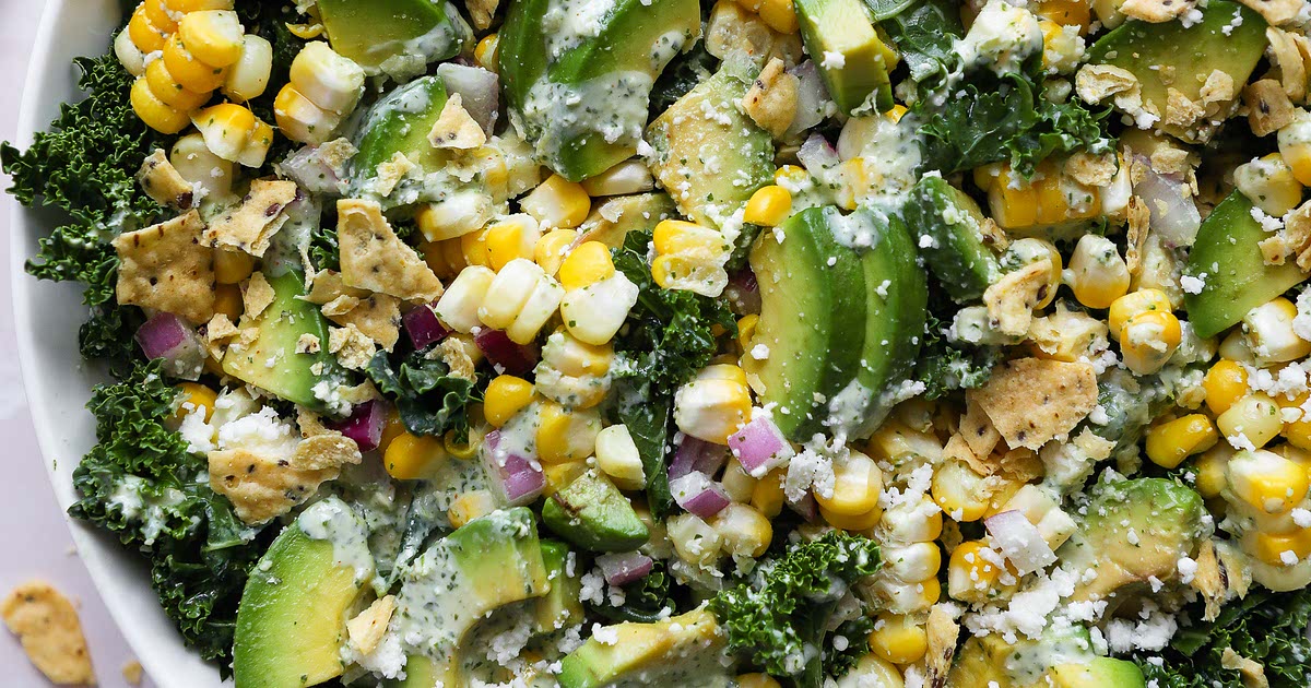 Mexican Street Corn Kale Salad Recipe Samsung Food